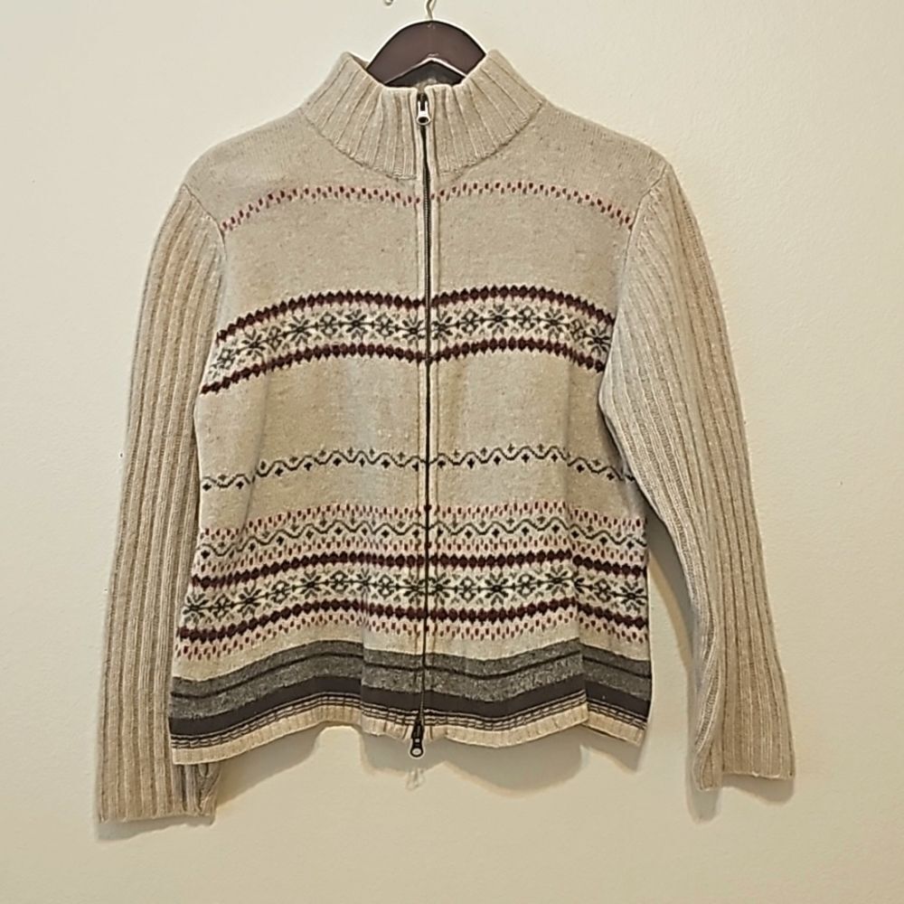 Eddie Bauer vintage 90s Willow Peak 100% lambswool sweater XXL
